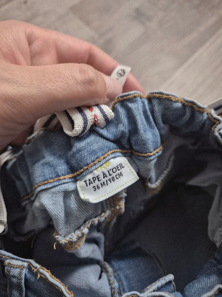 Jeansbroek met bretels 36 maanden – photo 2
